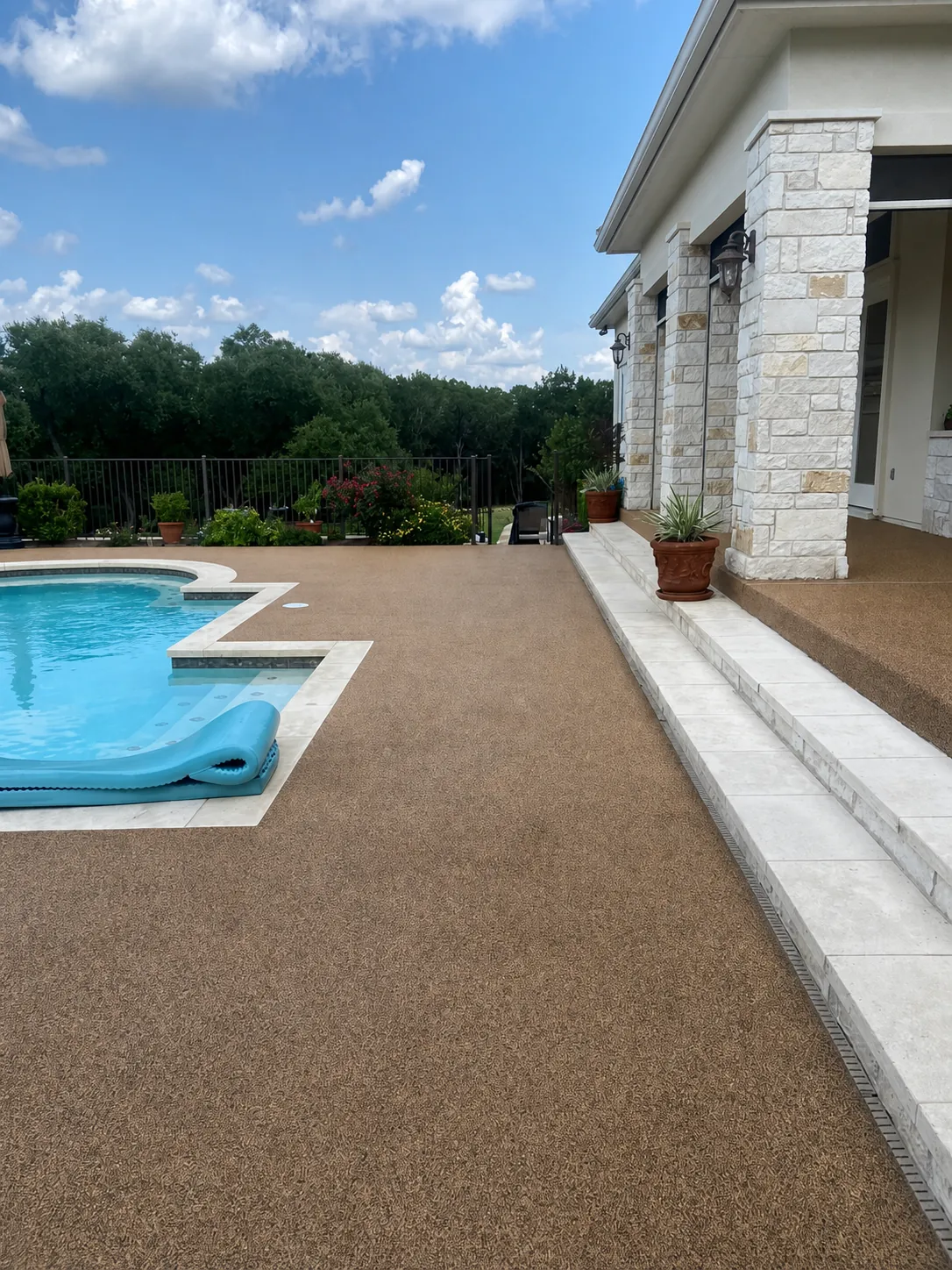 Rubber surfacing project